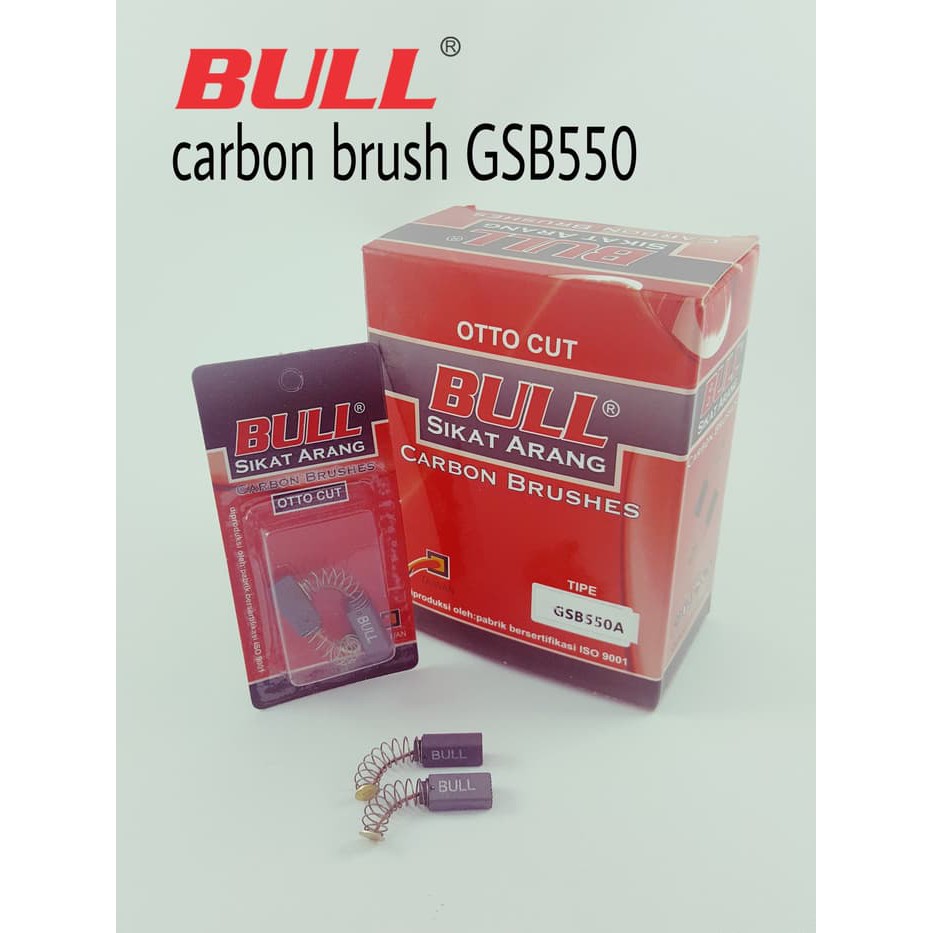 Bull Carbon Brush CB Gsb550re kulboster arang for mesin bor bosch areng