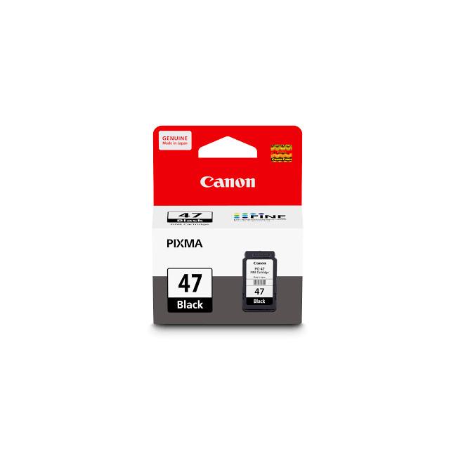 Canon Black Ink Cartridge Pg-47 For Printer Canon E410 E470 E480
