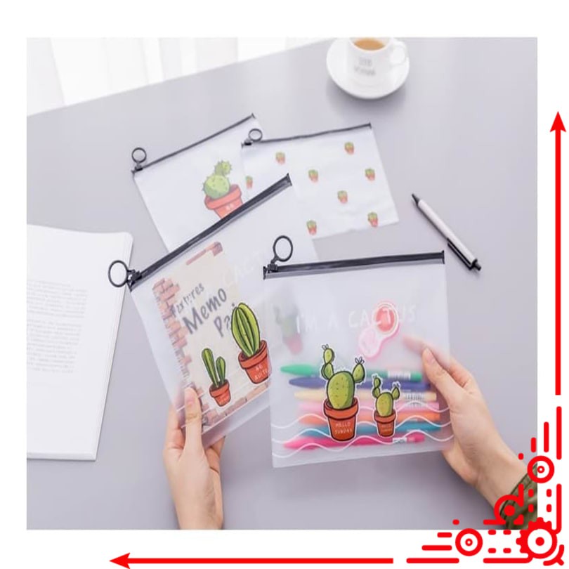 

mj / PF02 Korean Castus PVC Transparant Stationery A5 File Folder