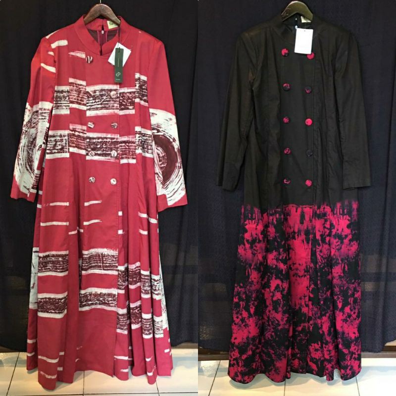 Abaya Katun Tie Dye  by Dian Pelangi PREMIUM Busana Muslim Batik Pesta Wanita Cantik Casual Formal