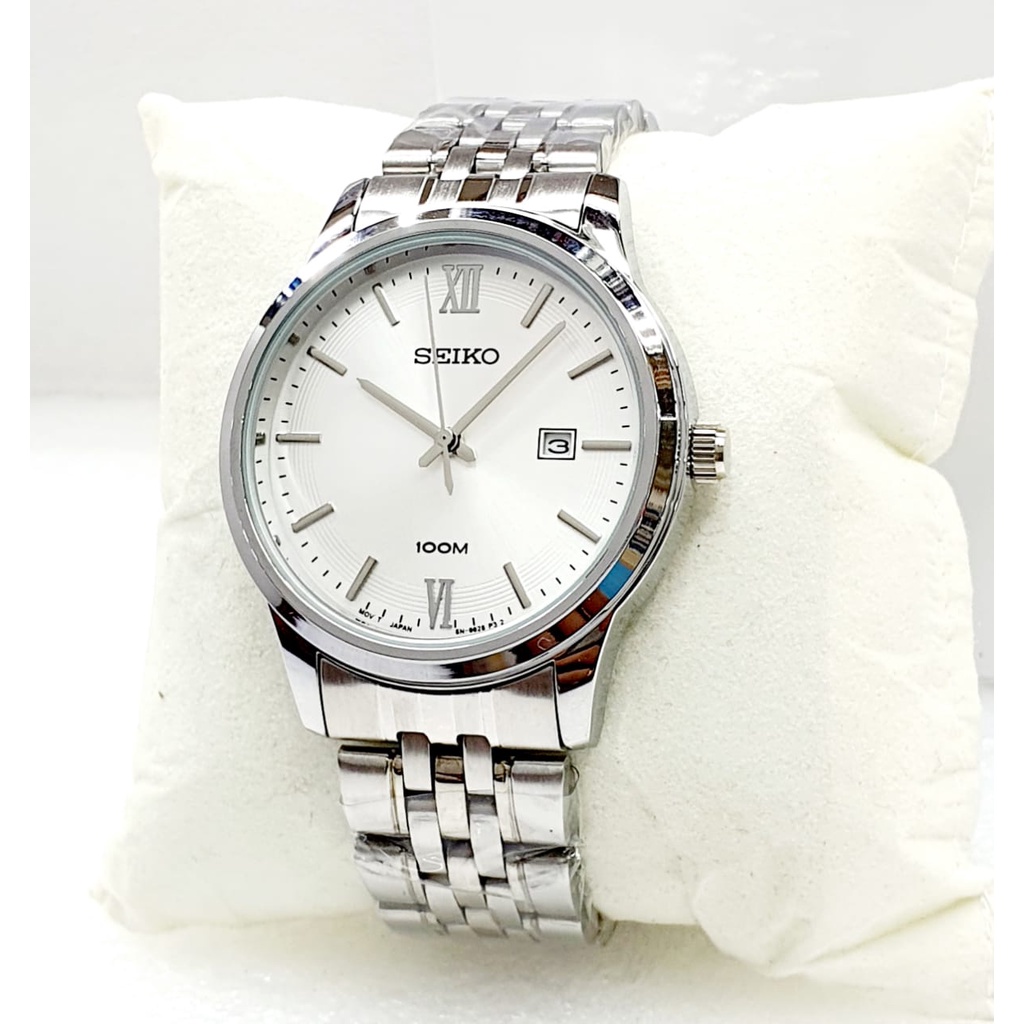 PROMO Jam Tangan Fashion Saiko 5  Pria Cowok Analog Tanggal Aktif Rantai Stainless