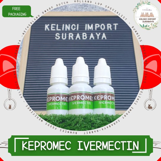 Kepromec Ivermectin Obat Kulit Scabies Gatal Jamur Kelinci - 5ML