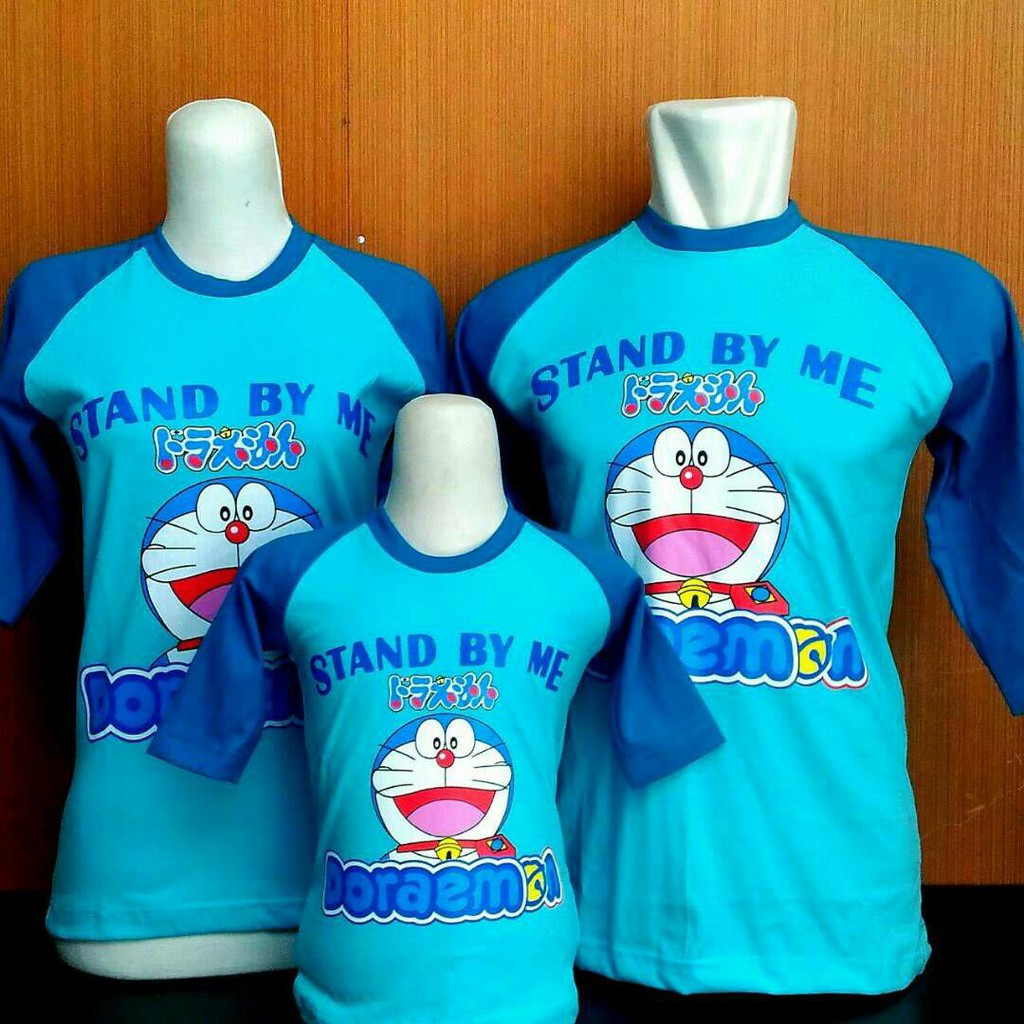 Kaos Couple Keluarga Doraemon