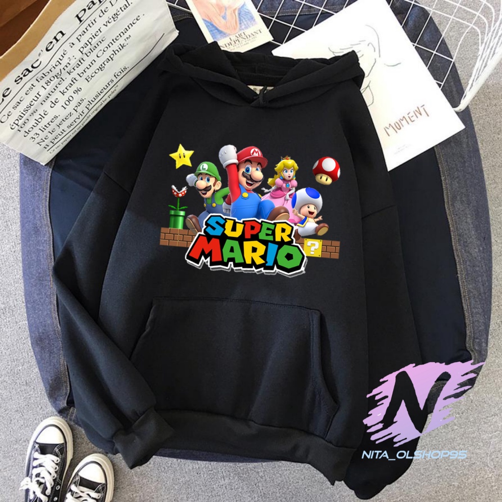 HOODIE SUPER MARIO SWEATER ANAK SUPERMARIO