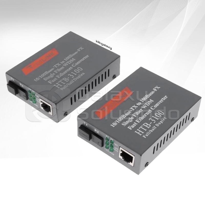 NetLINK HTB-3100 10/100Mbps Fiber Optic Ethernet Media Converter - 25Km