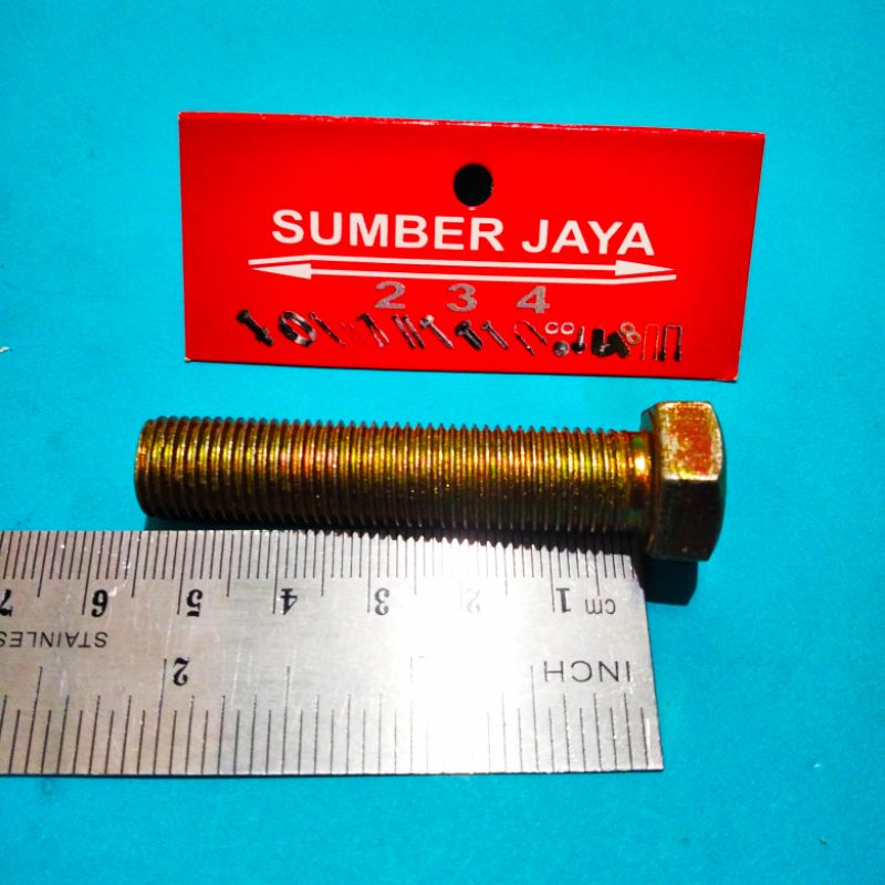 BAUT MUR 12 X 55 KUNING BMK PER 10 PCS