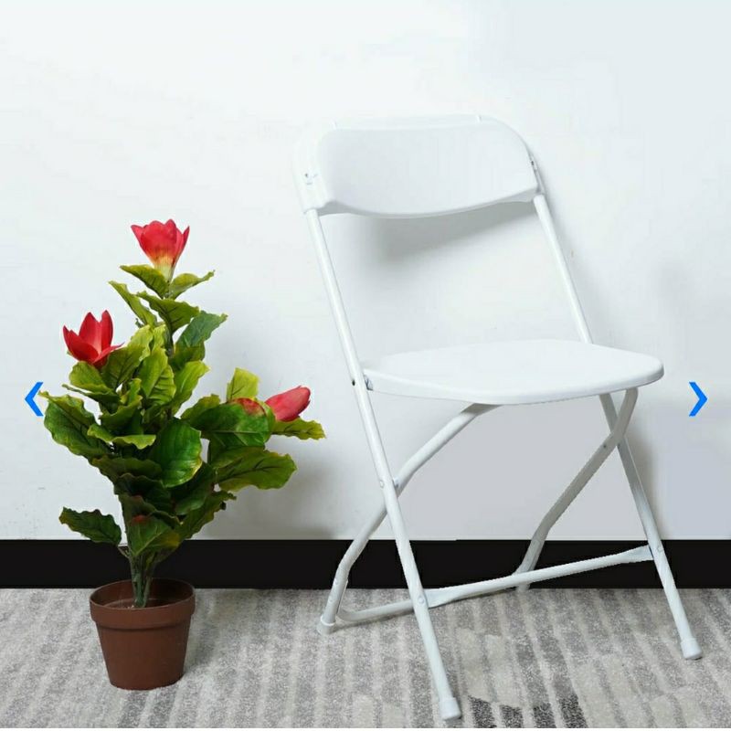 INFORMA Kursi Lipat - Putih Kelas Kantor Sekolah Cafe Salon Indoor Outdoor Studio Bangku Pernikahan