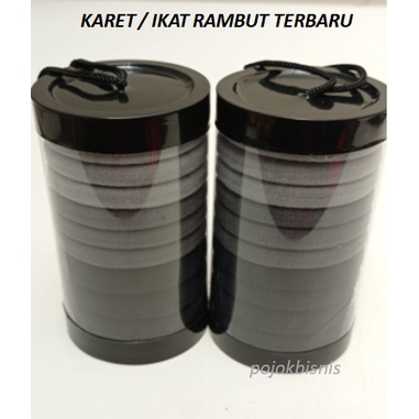 KARET IKAT RAMBUT TERBARU TABUNG ISI 10 PCS