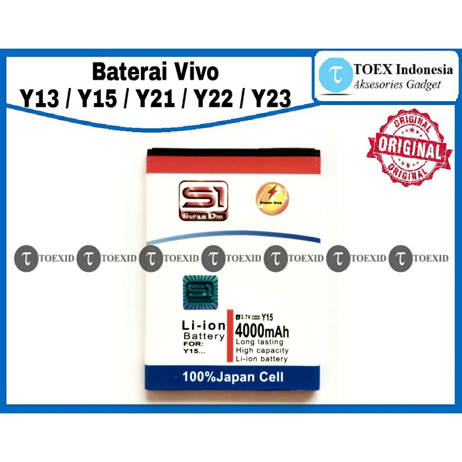 Baterai Vivo Y13 / Y15 / Y21 / Y22 / Y23 - Batre Batrai Double Power IC - Super One Original