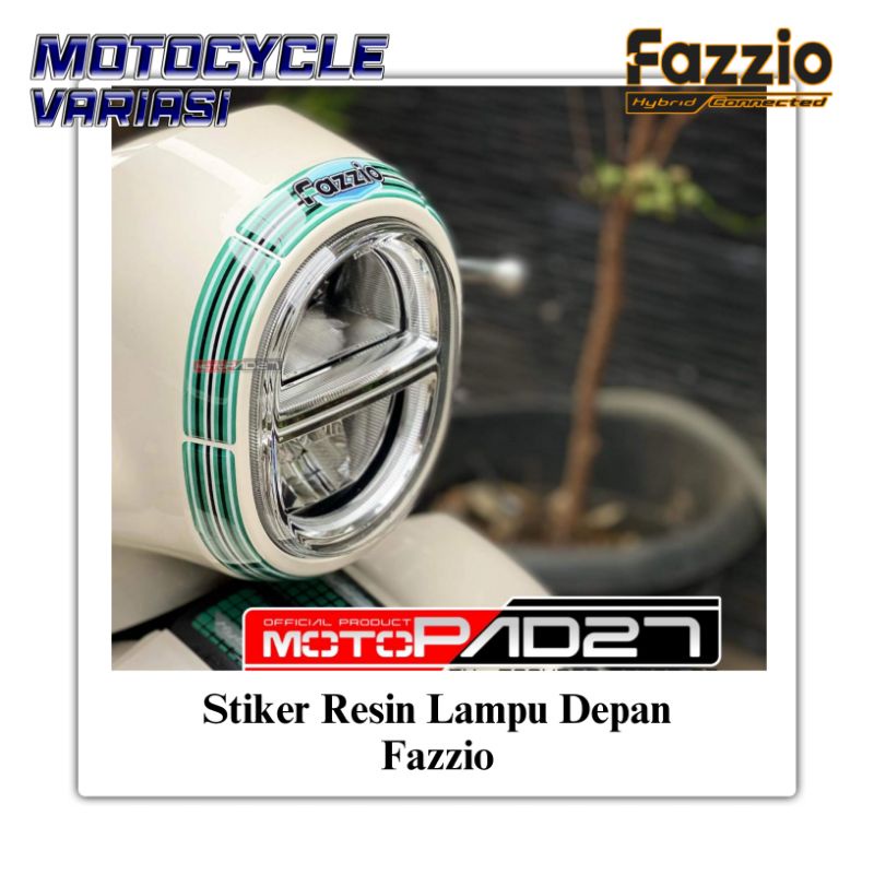 Motopad27 Stiker Lampu Depan Fazzio Stiker fazzio premium