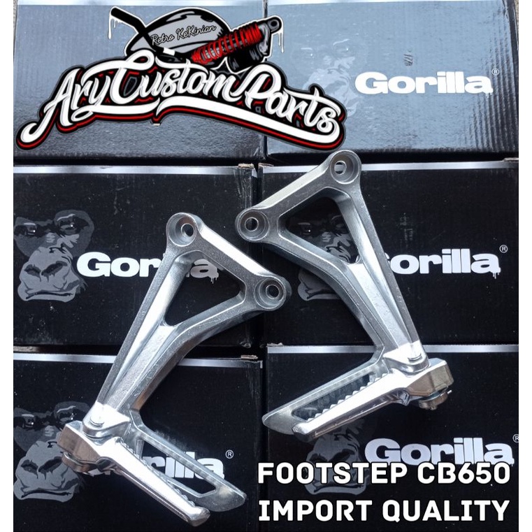 Footstep belakang cbr 650 import detail original cocok cb 100 racing japstyle scrambler caferacer