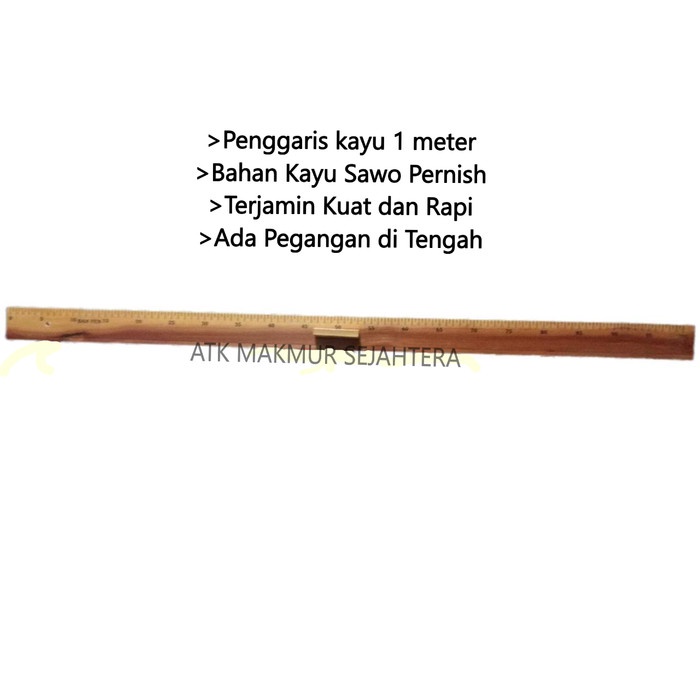 

Penggaris Kayu 1 Meter / 100 CM