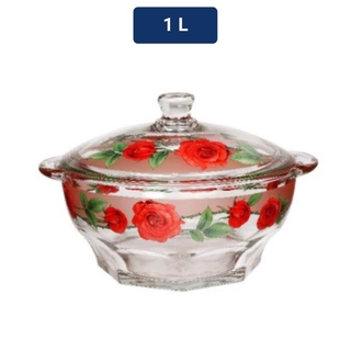 Briliant Wadah Saji Kaca / Premium Glass Casserole with