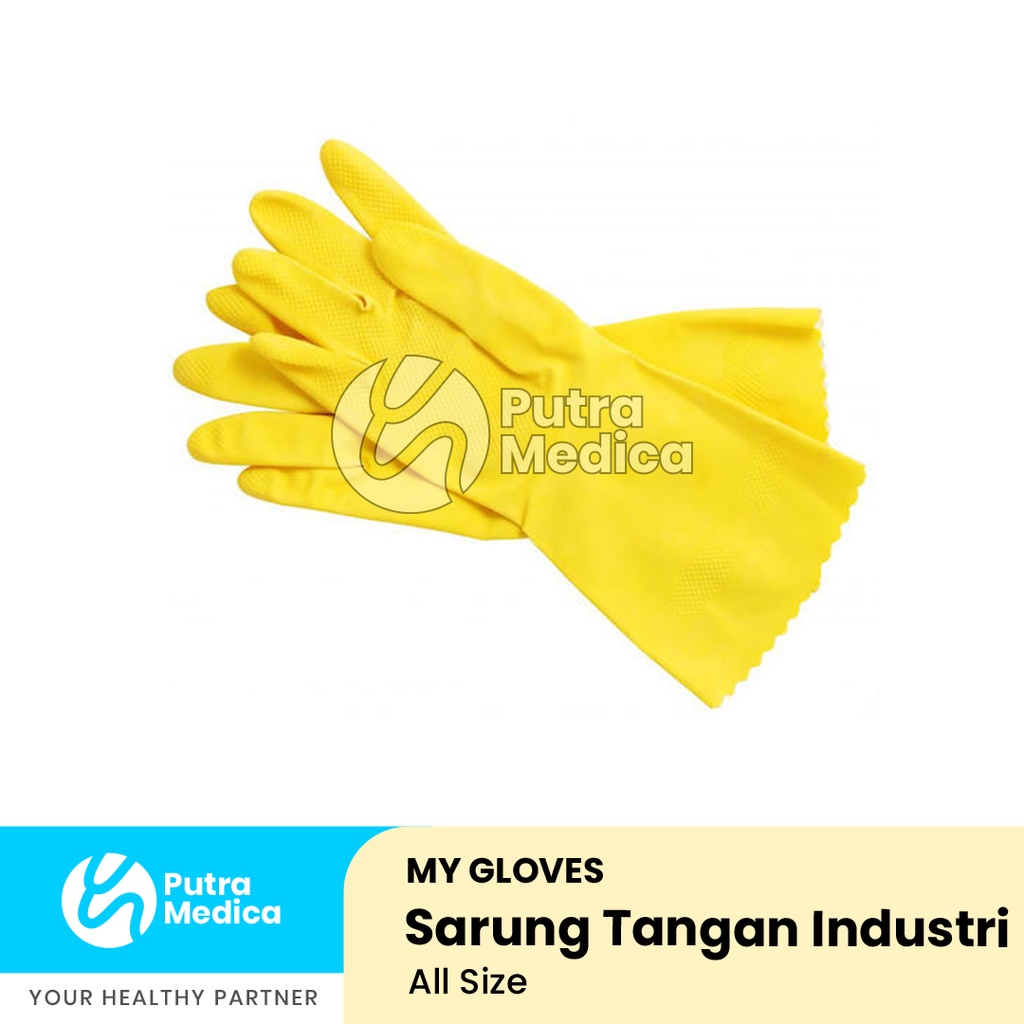 My Gloves Industrial Gloves - 1 Pasang / Sarung Tangan Karet Rumah Tangga dan Industri