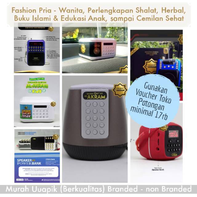 Speaker Qur'an Al-Akram Original : EXLUSIVE ULTIMATE EKSTRA SOUND , KIDS , MI PORT , BISA POWERBANK