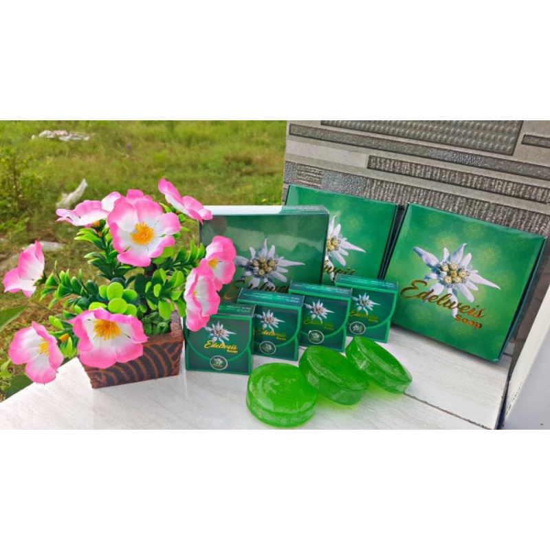 SABUN BULUS EDELWEIS ( 1 BOX ISI 4 ) AGEN RESMI- ORIGINAL