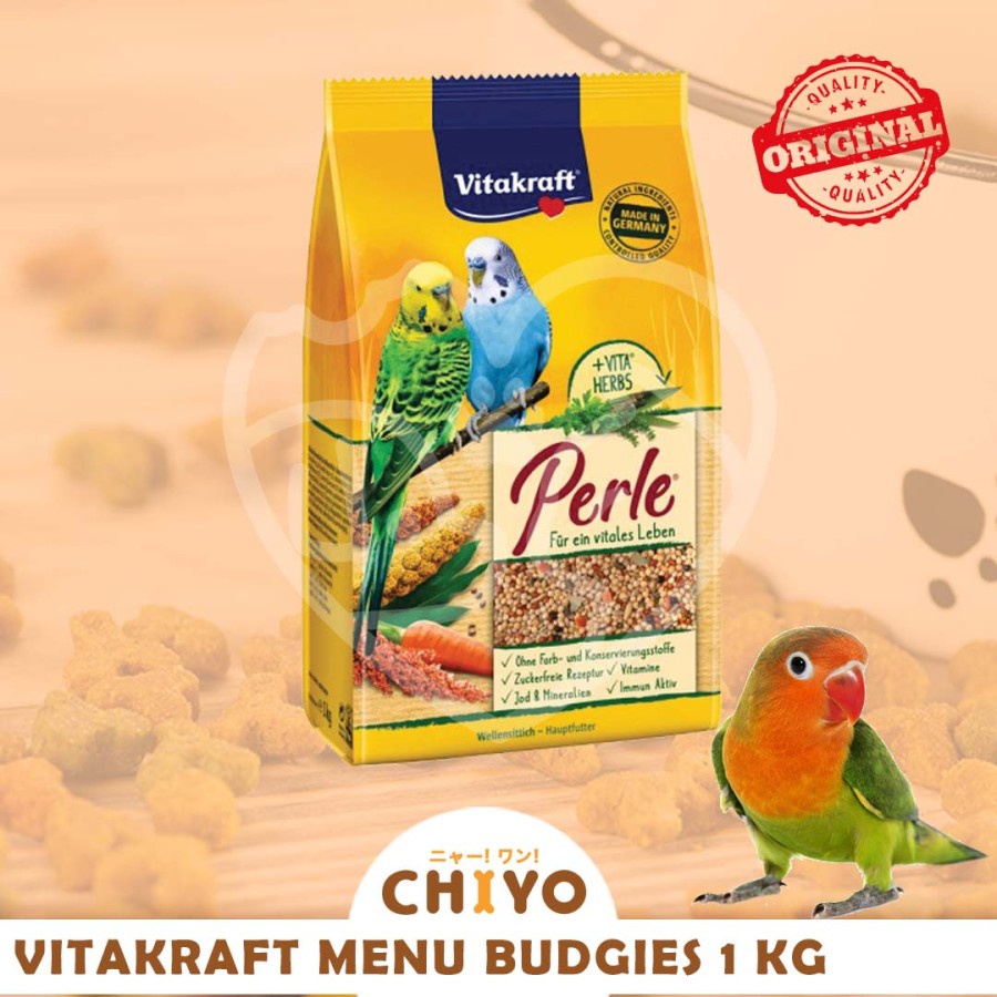 VITAKRAFT MENU VITAL HONEY BUDGIES 1KG [ MAKANAN BURUNG]