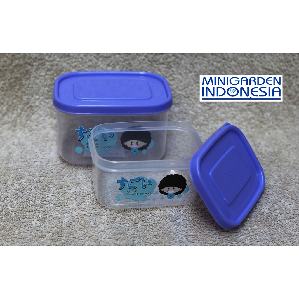 Lunch box isi 2 rantang tempat makanan bekal sekolah MGI KADO 210 simpan benih bibit tanaman