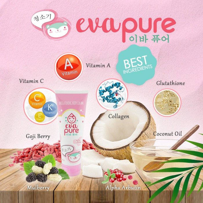 

Evapure Brightening Bodycream Pemutih Kulit (Instant Whitening Effect)