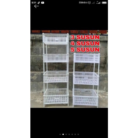Keranjang Susun Rak Susun Dapur Rak Warung Keranjang Snack Rak Penyimpanan Tbk