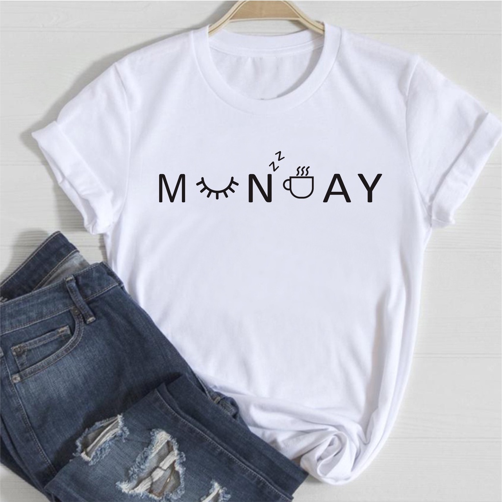 KAOS MONDAY/COTTON COMBED 30S/MONDAY