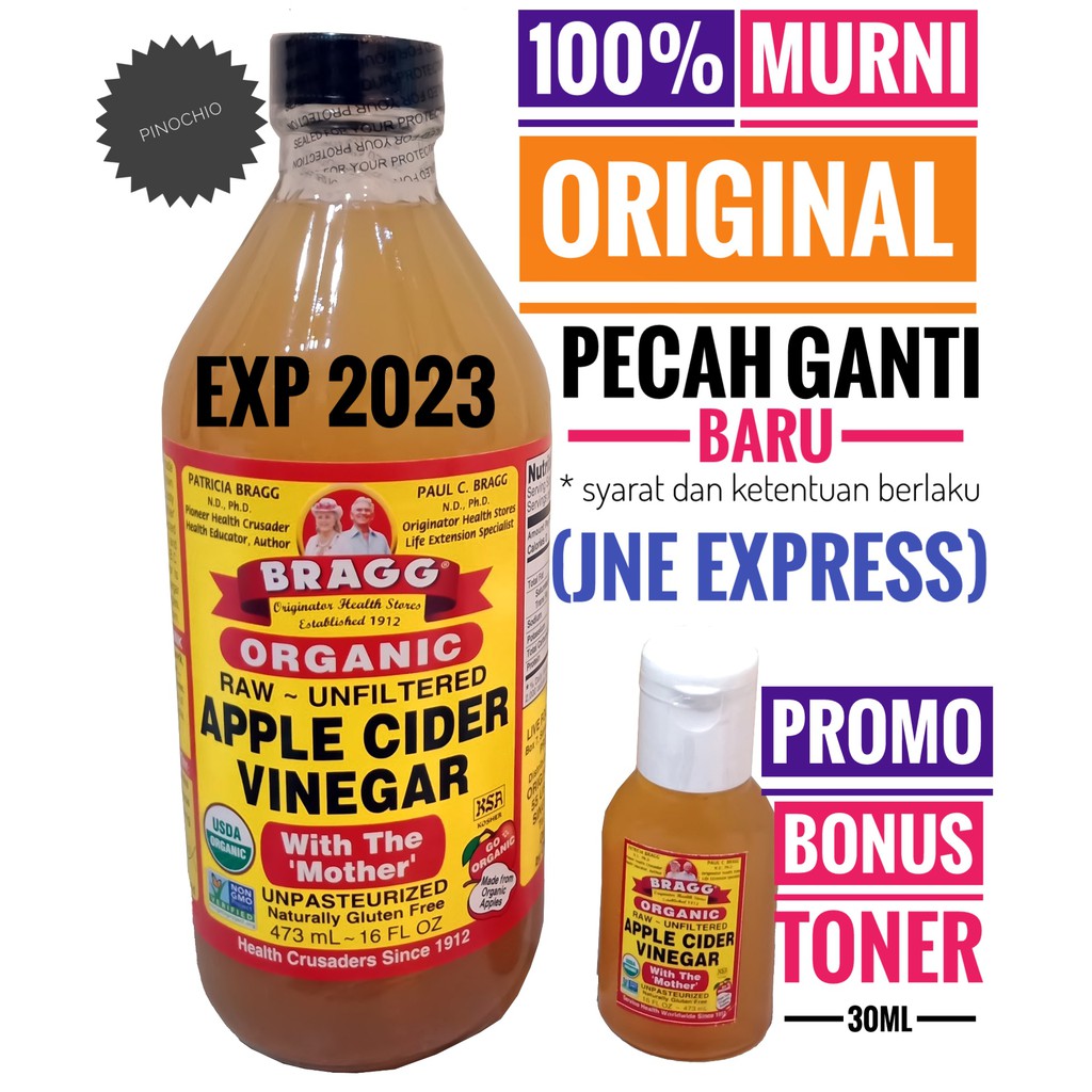 [PROMO BONUS TONER] / BRAGG APPLE CIDER VINEGAR 473ml 