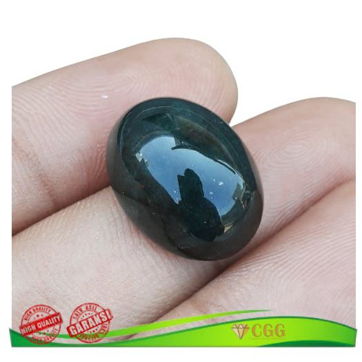 Batu Akik Natural Giok Hitam Black Jade Garansi Asli