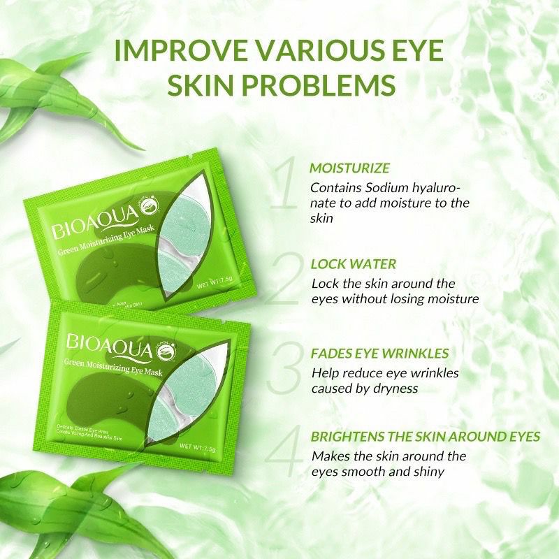 Bioaqua Bio Aqua Eye Mask Moisturizing Masker Mata 7.5g untuk Memudarkan Kerutan Mata