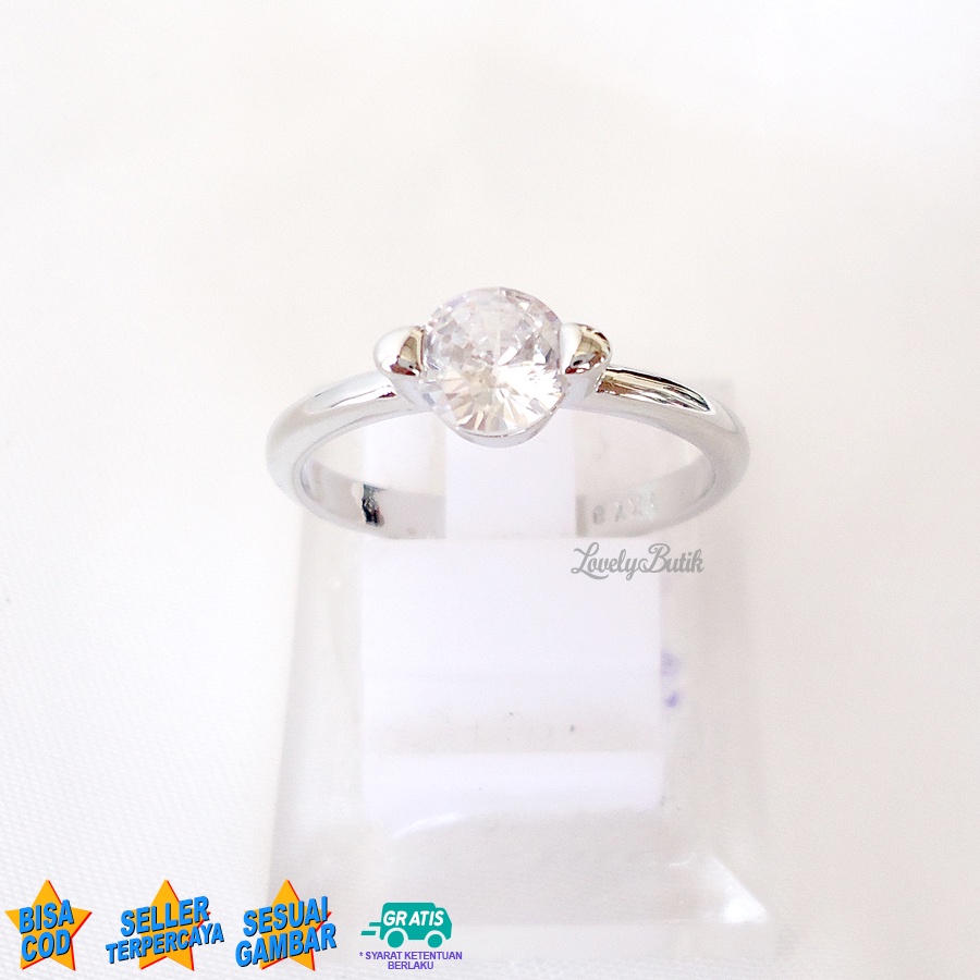 Lovelybutik - Cincin Xuping Anti Luntur Anti Karat Lind4 Cincin Wanita Remaja Terbaru Model Permata