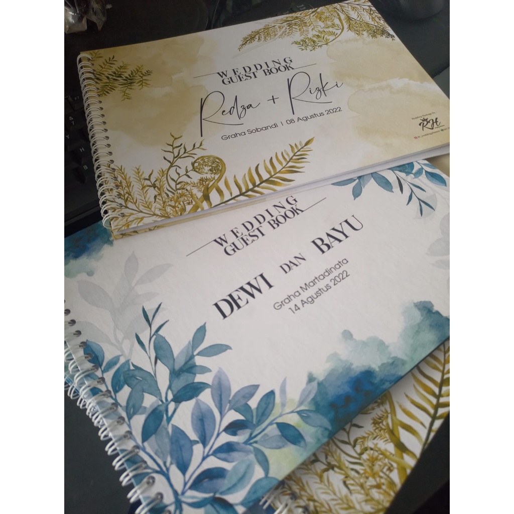 

RK (SR004) Buku Tamu Pernikahan Hardcover dan Softcover murah / Guest Book Isi 310 Tamu