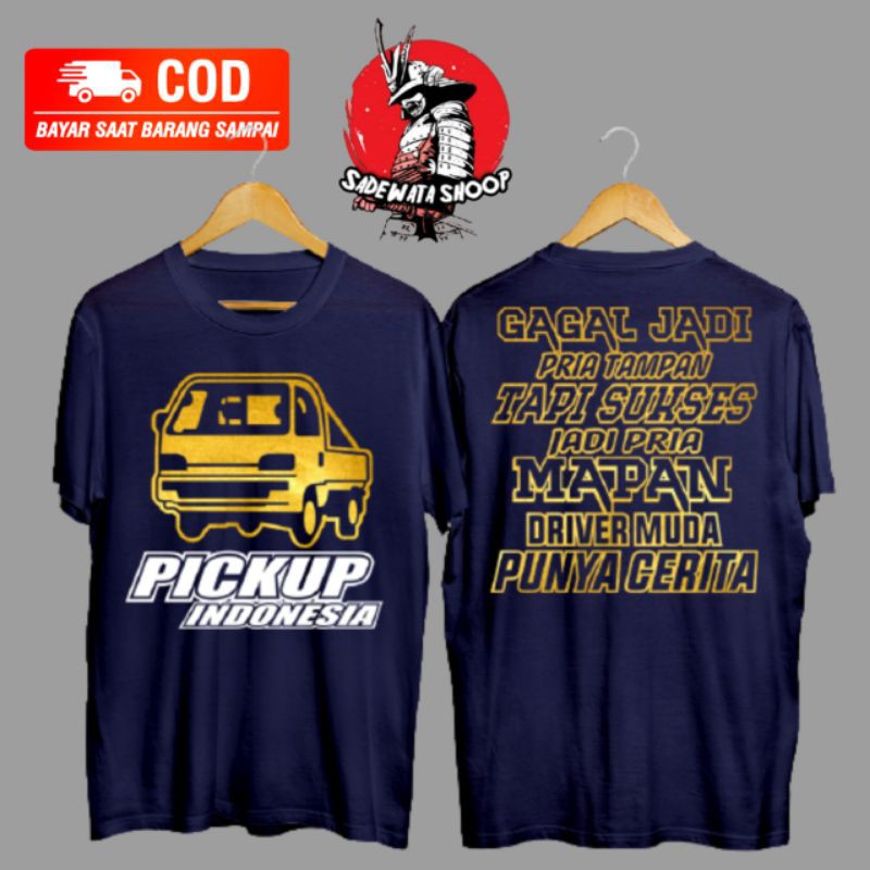 Kaos pickup distro pria / baju distro truk pickup / tshirt cowok truk oleng / baju truk oleng murah