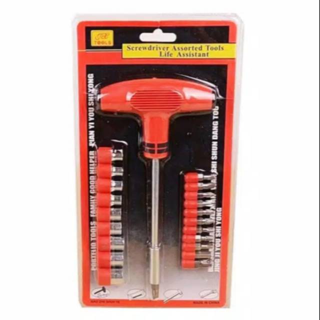 Kunci Shock T, Obeng plus palu