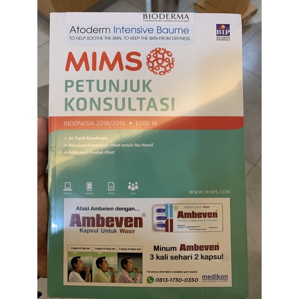 Mims Petunjuk Konsultasi Edisi 18 Tahun 2018/2019