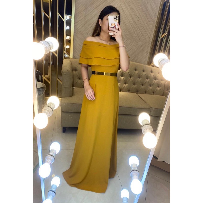 [VM] - Dress sabrina fashion wanita  Longdress Sabrina polos pesta Mydress collection 741