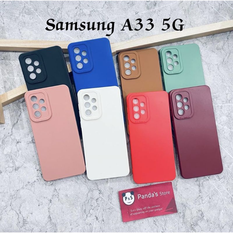 Softcase Pro Camera Samsung A33 5G Candy Case Full Color 3D Silikon TPU