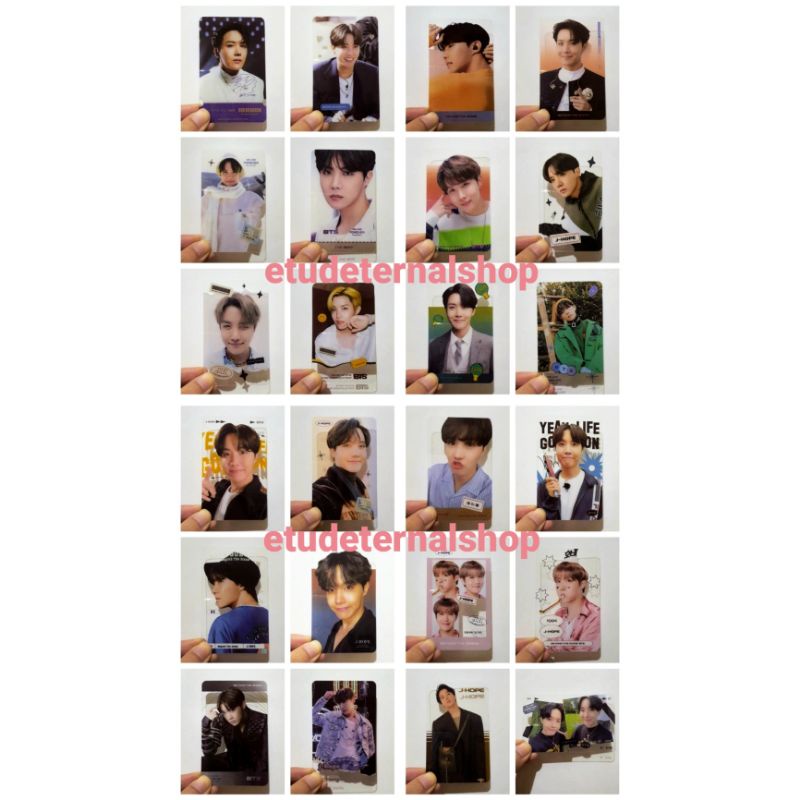 PC BTS Bangtan J-HOPE Photocard Transparan