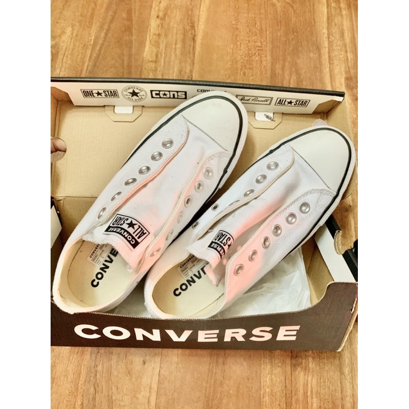 converse slip on chuck tailor preloved / second