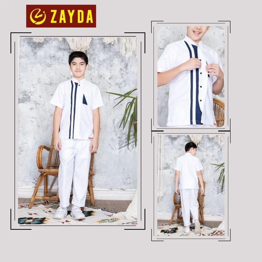 KOKO ANAK ZAYDA ZG89 WHITE SARIMBIT TRENDY SIMPLE ELEGANT BEST SELLER