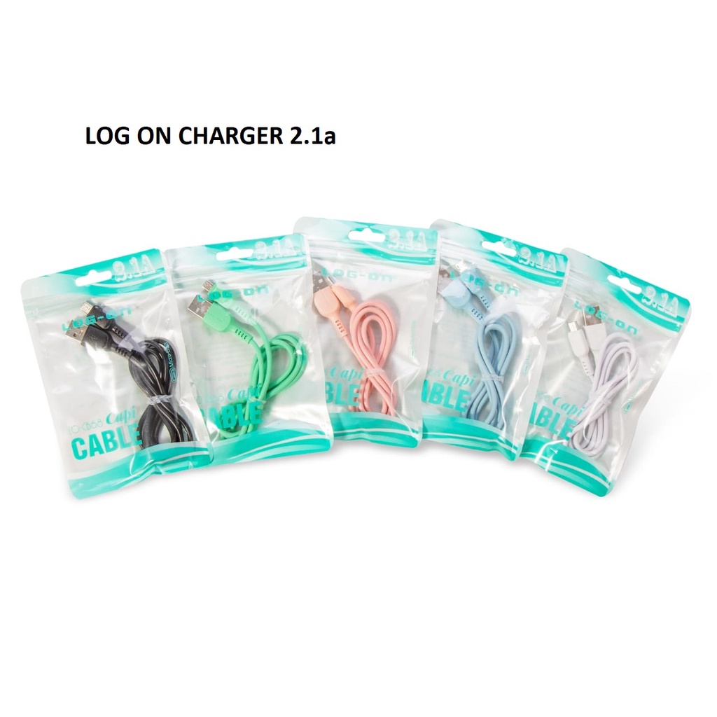 KABEL CHARGER MICRO USB 1 METER LOG ON CABLE CHARGE 2.1a KABEL SUPPORT FAST CHARGING 1M CAPI LO CB-68 100 CM