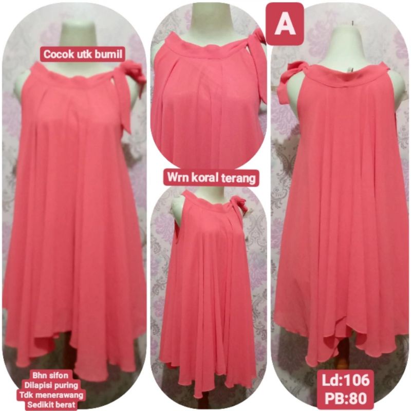 dreas jumbo wanita/baju terusan jumbo/tenktop jumbo