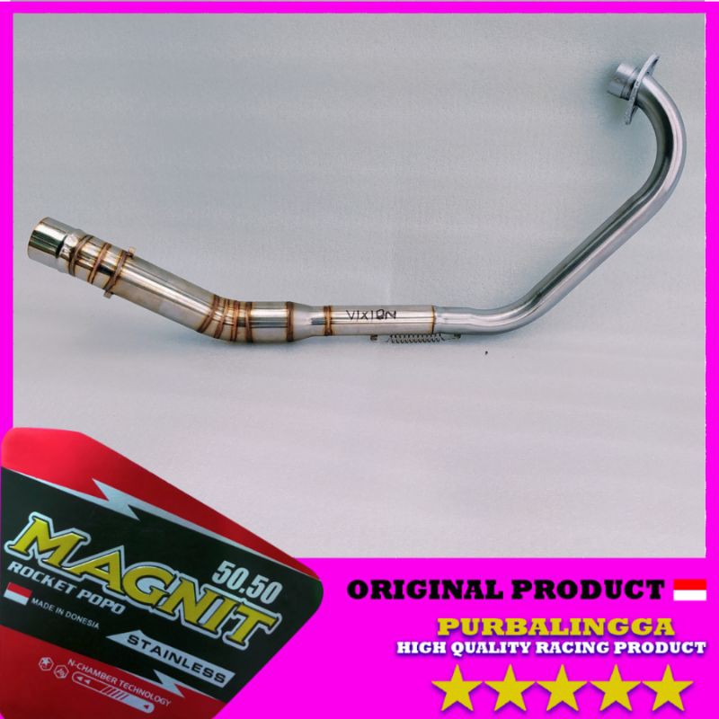 pipa leher knalpot Vixion New full stainless Vixion Old Vixion Advance