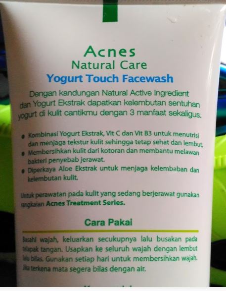 Acnes Natural Care Face Wash Yogurt 50gr Shopee Indonesia