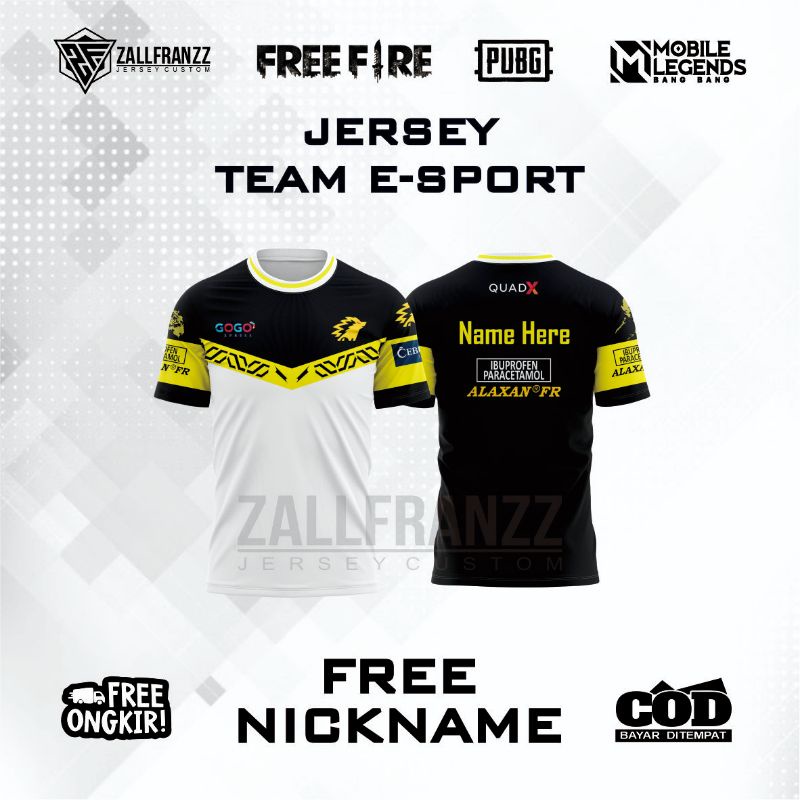 JERSEY GAMING ONIC PH TERBARU FREE NICKNAME & LOGO