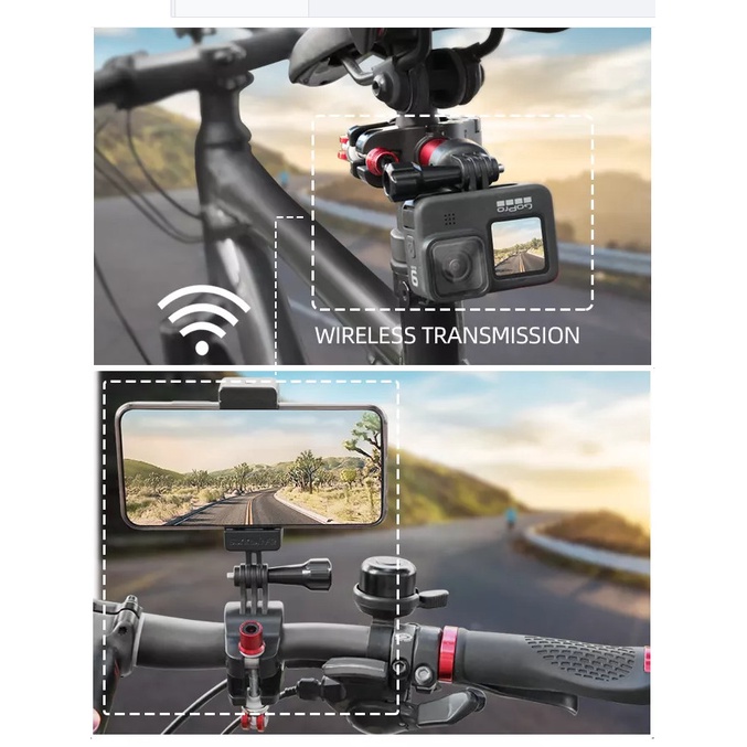 Sunnylife Bike Seatpost Clamp &amp; Phone Holder Clamp for Action Cameras