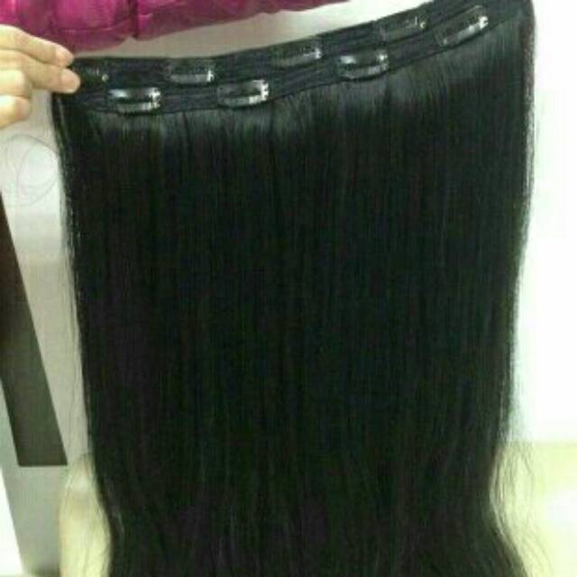 Hair clip 100 % human hair rambut asli