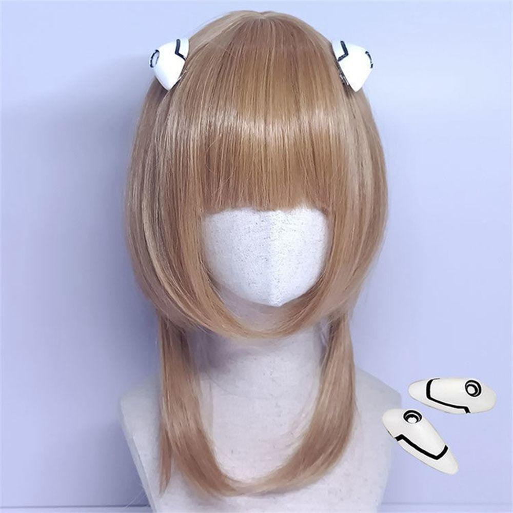 Nickolas1 Wanita Anime Jepit Rambut 2pcs /set Hiasan Rambut Halloween Cosplay Aksesoris Duckbill Klip Asuka Langley Soryu Ayanami Rei Kartun Korea Jepit Rambut