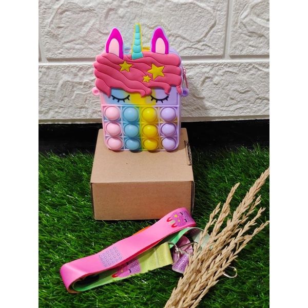Tas pop it unicorn rainbow
