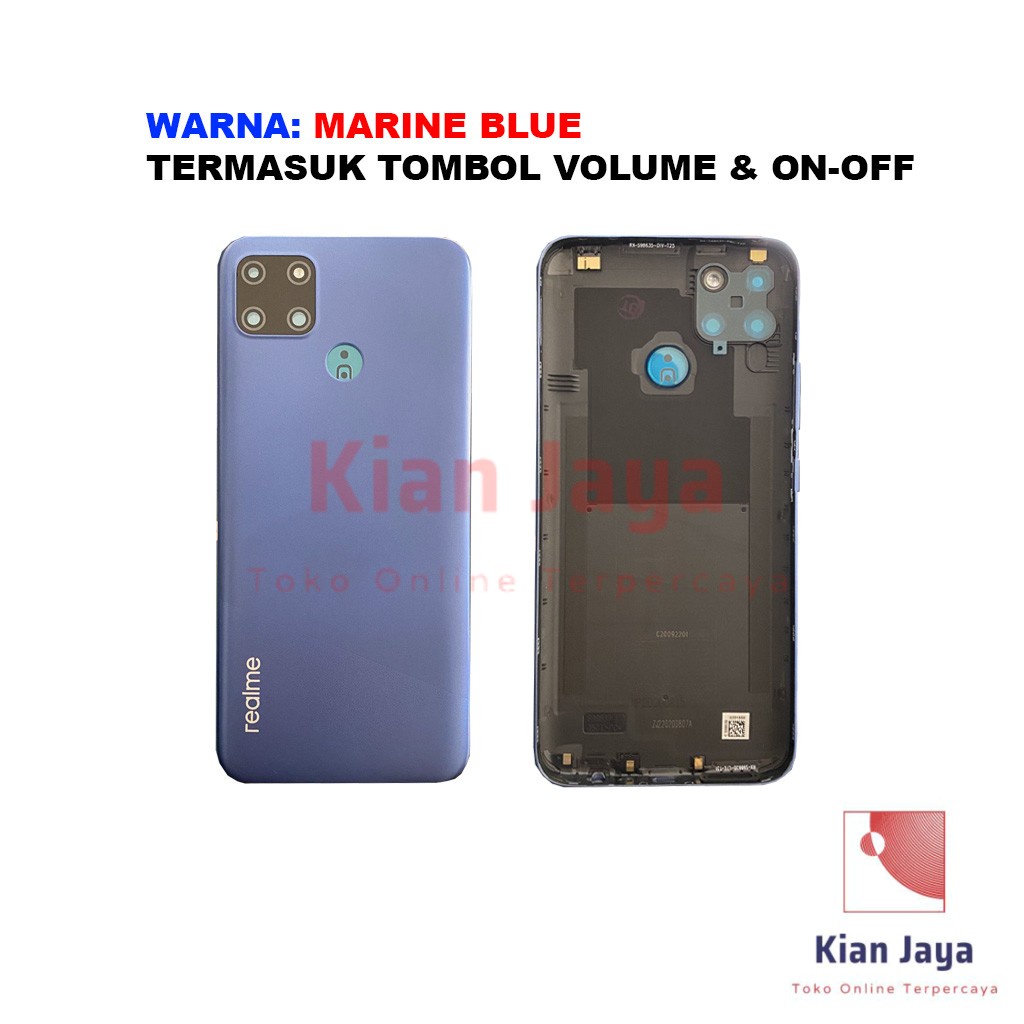 Backdoor Realme C12 Back Cover Tutup Belakang Baterai Cassing Casing Backcase Original