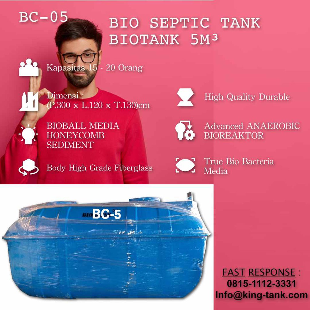 BIOTANK SEPTIC TANK BIOTECH SEPTIC 5000 Liter / 5m3