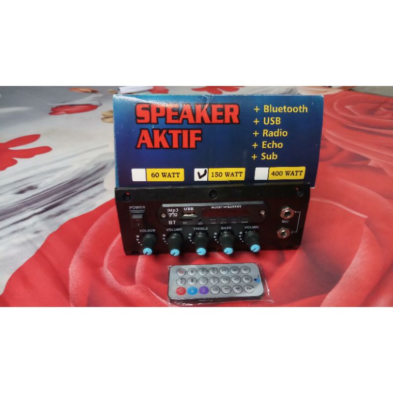 Speaker aktif Bomba xbr+blutut mp3+Hugos 150watt setereo Karaoke